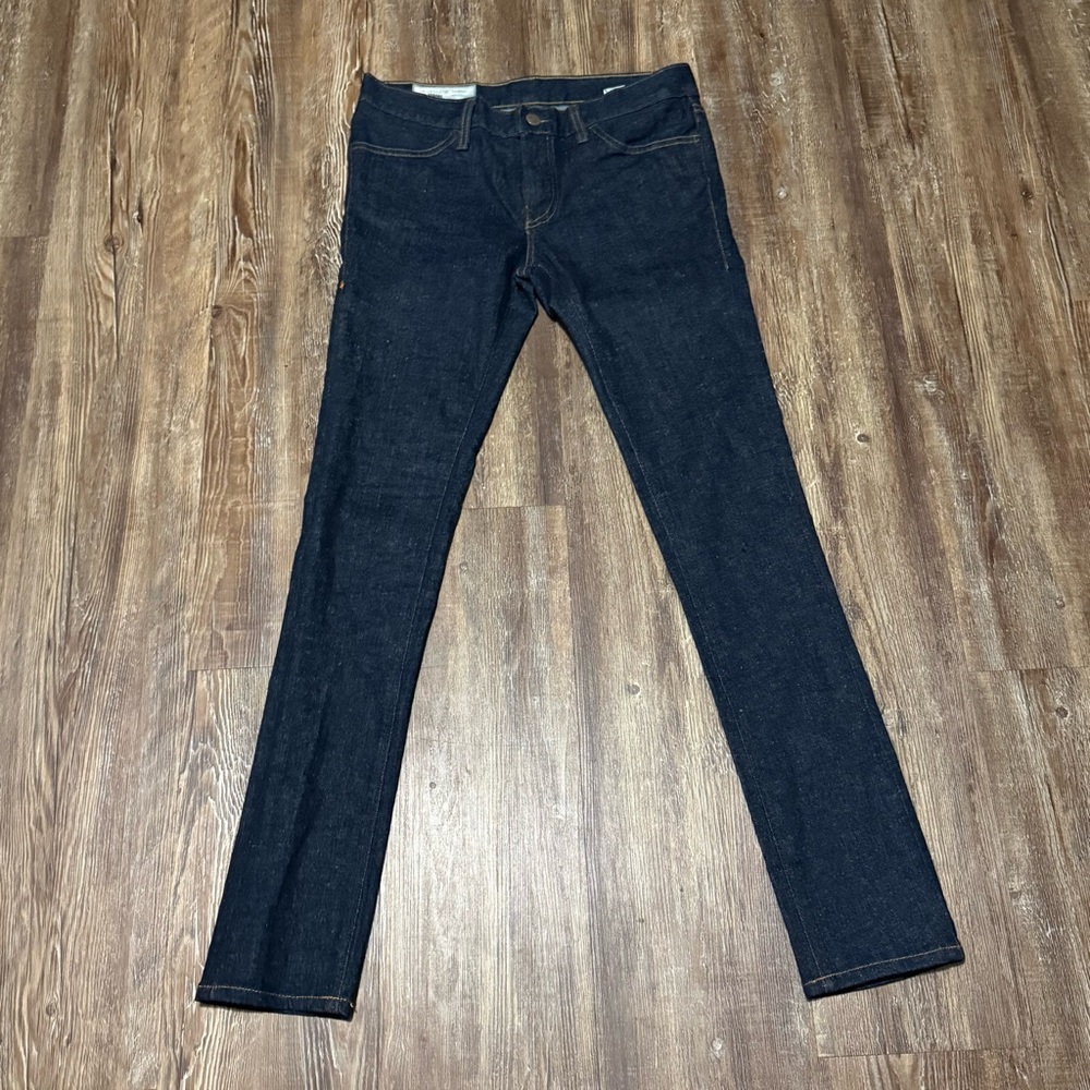 Imogene + Willie Slim Jeans Women's 27 Rigid Denim Mid Rise in Dark Indigo